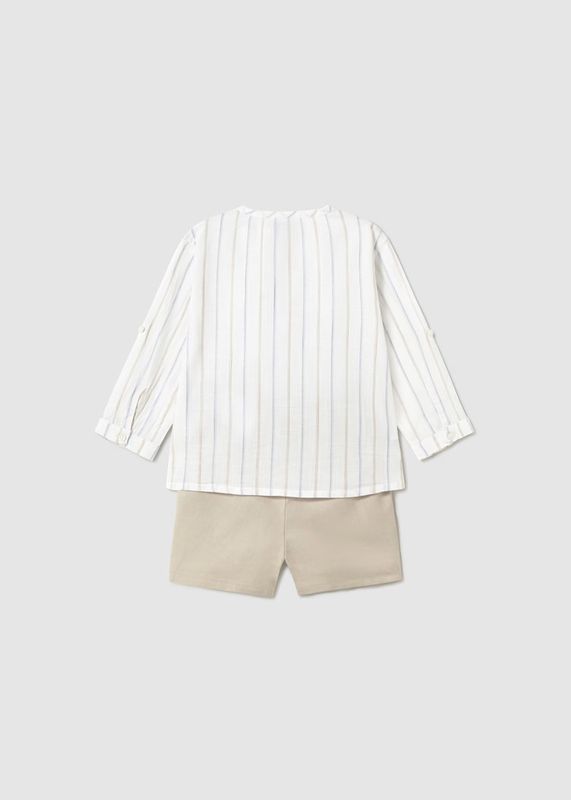 Mayoral shorts with print shirt set