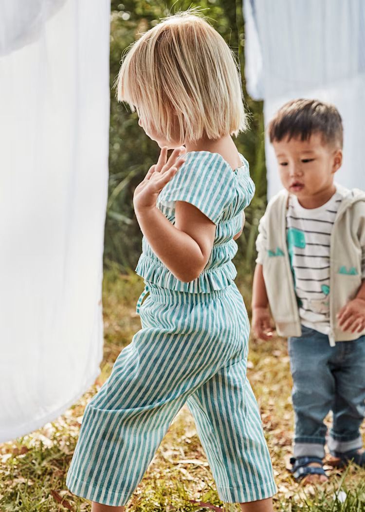 Mayoral honeycomb top and trousers set