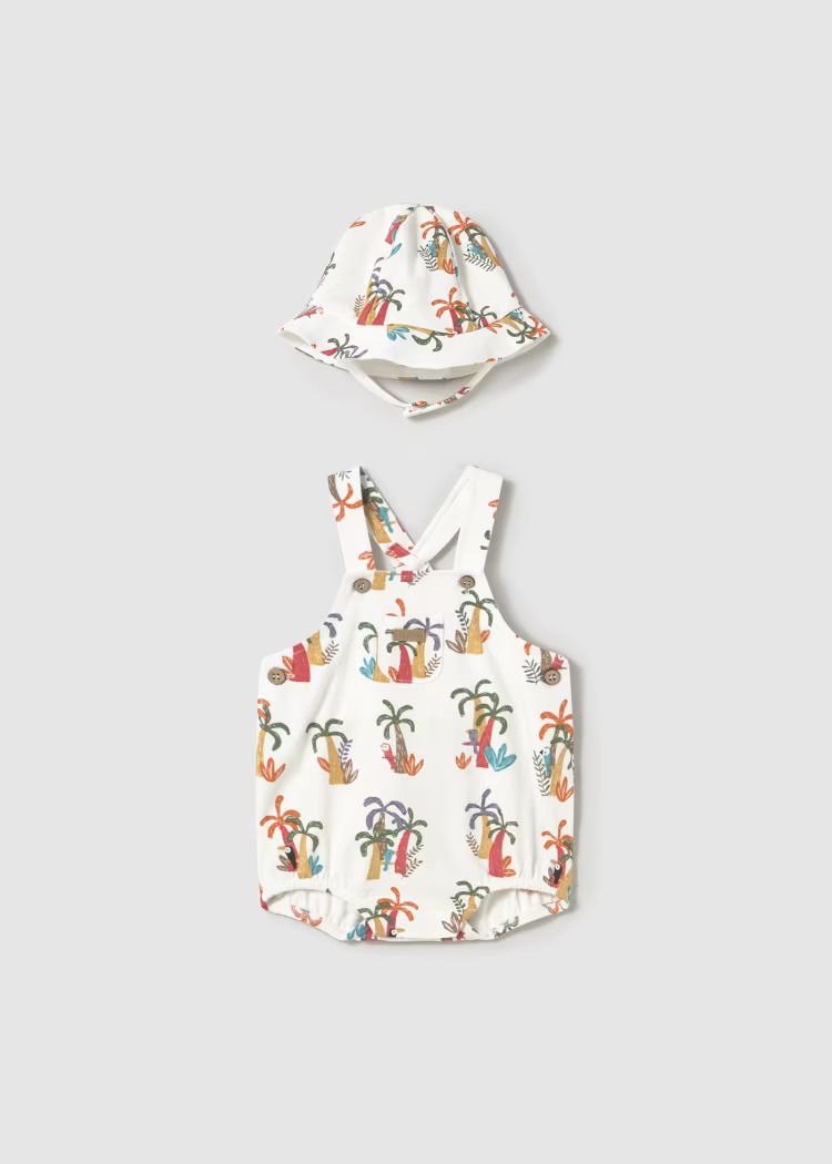 Mayoral dungarees with hat