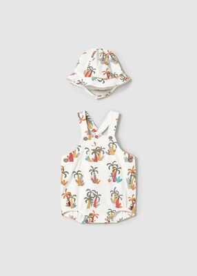 Mayoral dungarees with hat
