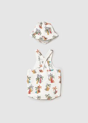 Mayoral dungarees with hat