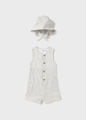 Mayoral dungarees with bonnet