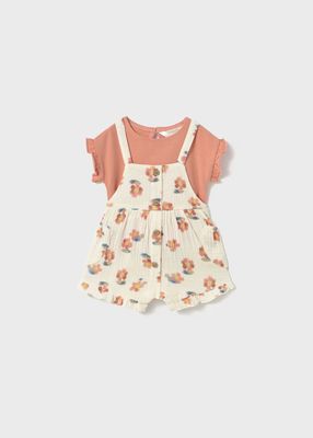 Mayoral dungarees and top set