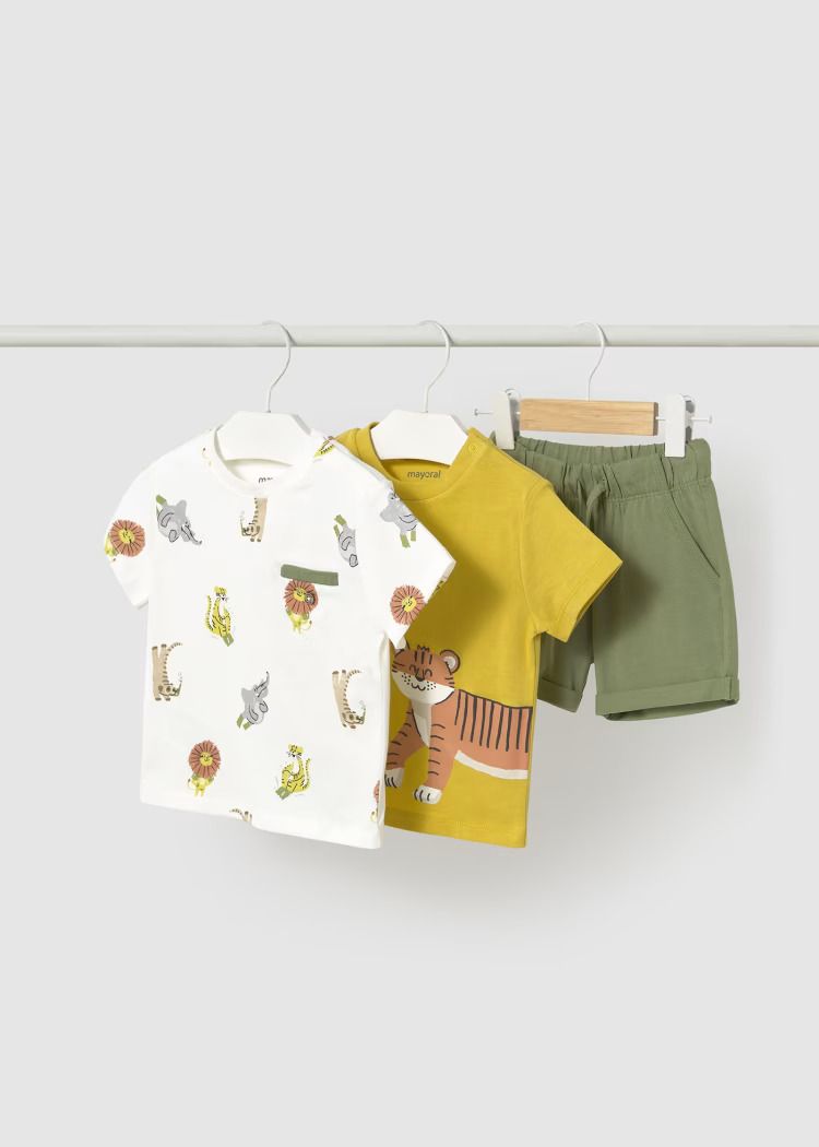 Mayoral 3 pieces print set