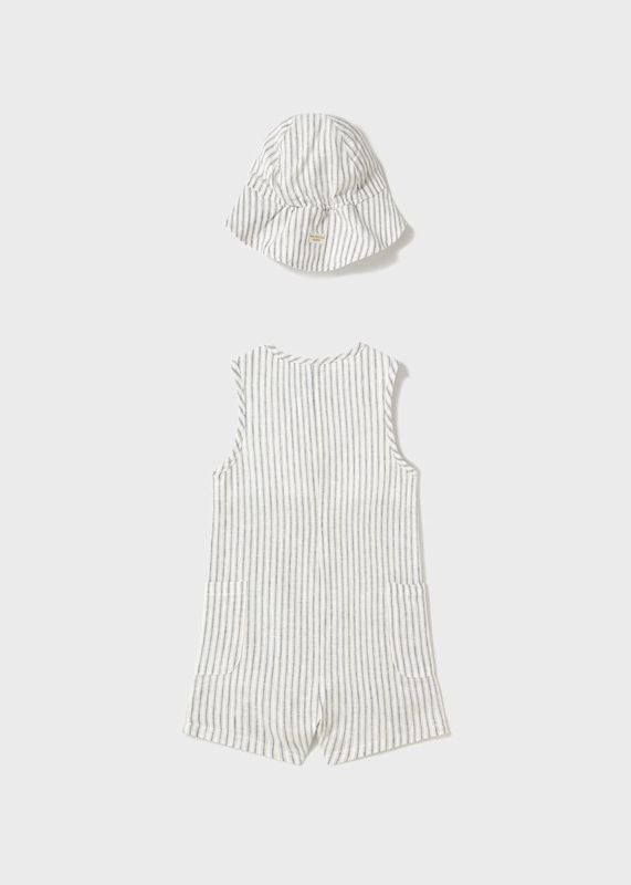 Mayoral dungarees with bonnet