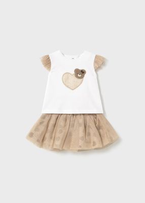 Mayoral tulle skirt and top set