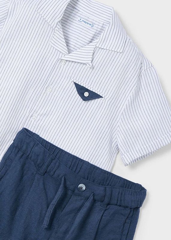 Mayoral relaxed shorts with shirt set