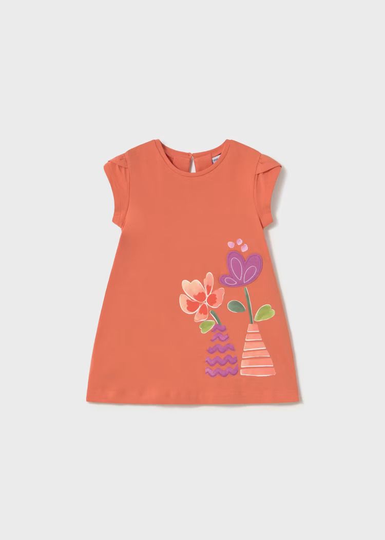 Mayoral graphic floral dress