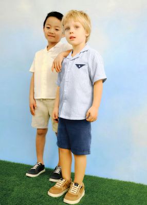 Mayoral relaxed shorts with shirt set