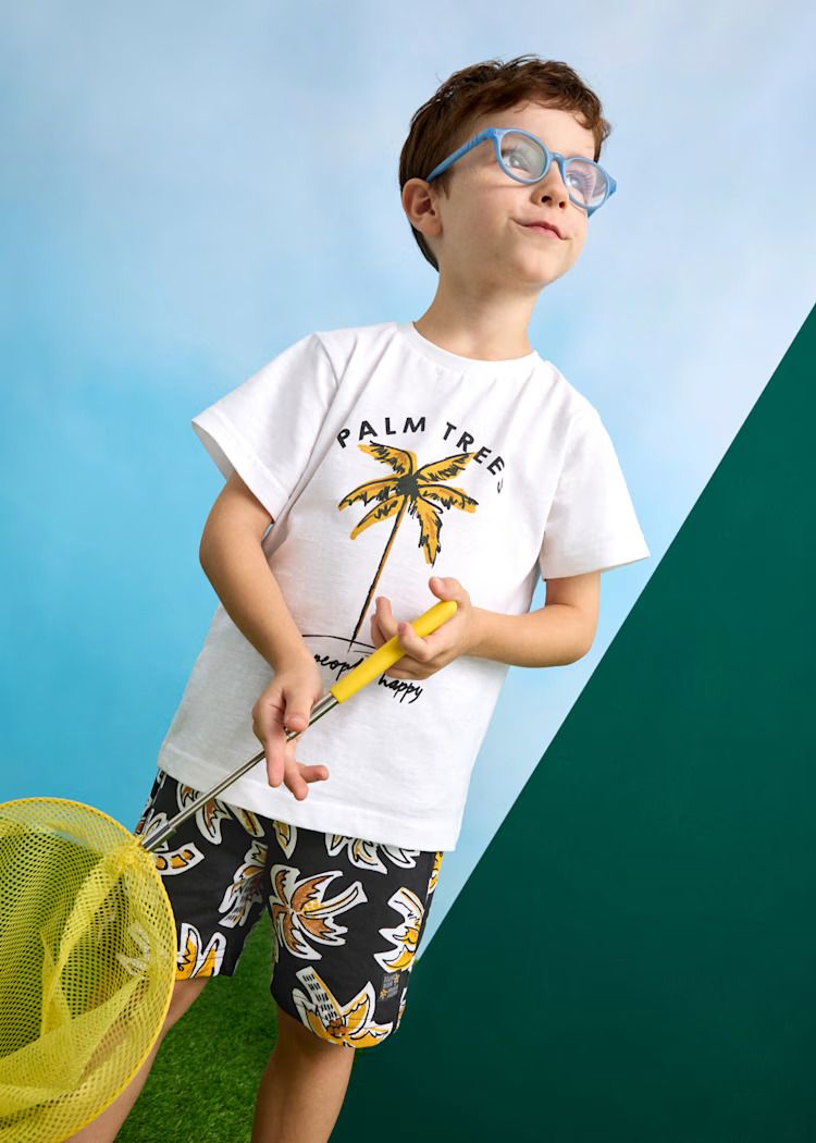 Mayoral summer print shorts and t-shirt set