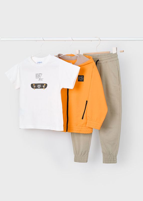 Mayoral skateboard print tracksuit set