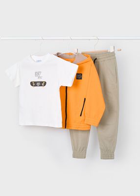 Mayoral skateboard print tracksuit set