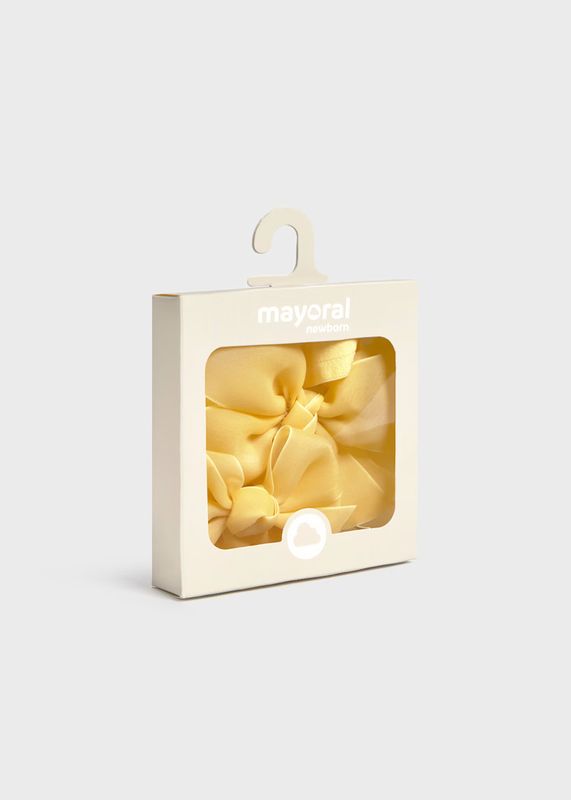 Mayoral newborn bow clip and headband set