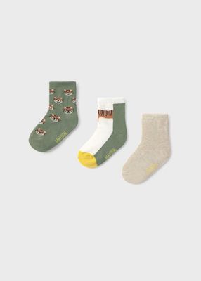 Mayoral set of 3 patterned socks