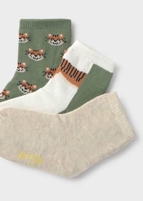 Mayoral set of 3 patterned socks