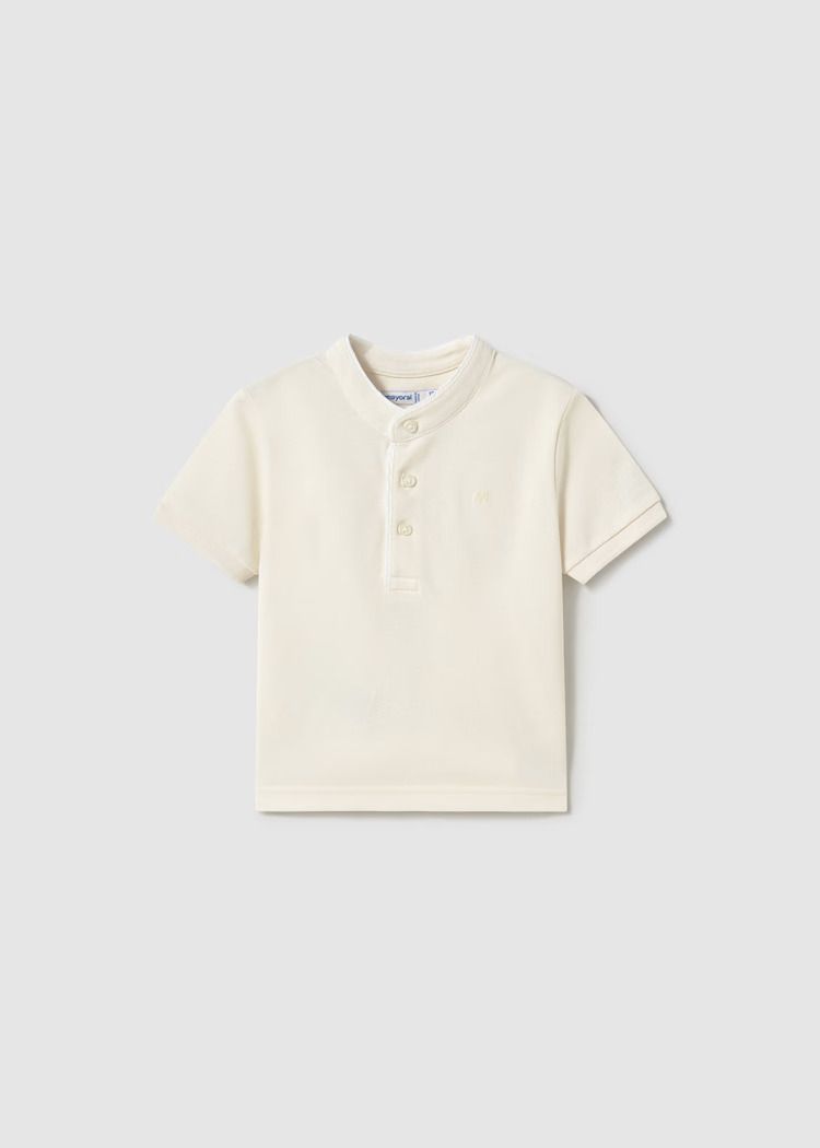 Mayoral mao collar polo shirt