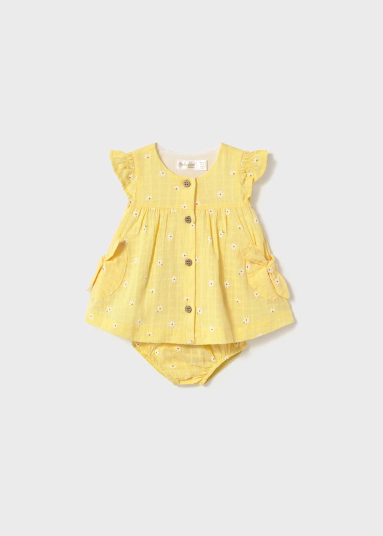 Mayoral dress with nappy cover
