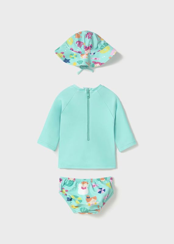 Mayoral 3 pieces swim set with solar protective top