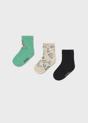 Mayoral set of 3 patterned socks