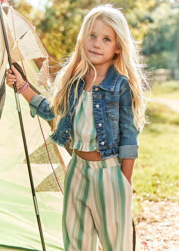 Mayoral trousers and top striped set