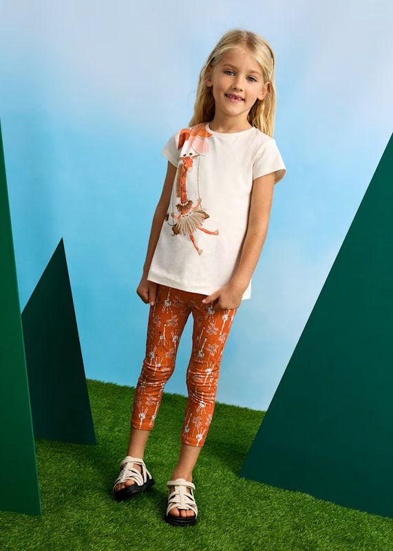 Mayoral leggings and print t-shirt set
