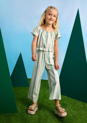Mayoral trousers and top striped set