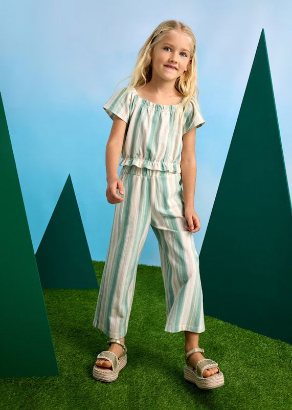 Mayoral trousers and top striped set