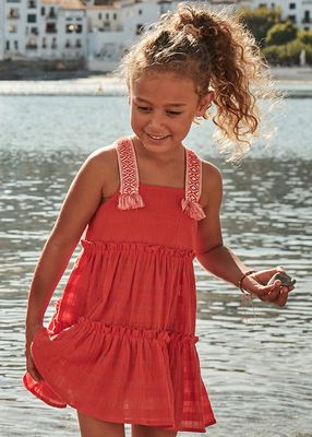 Mayoral detailed strap dress