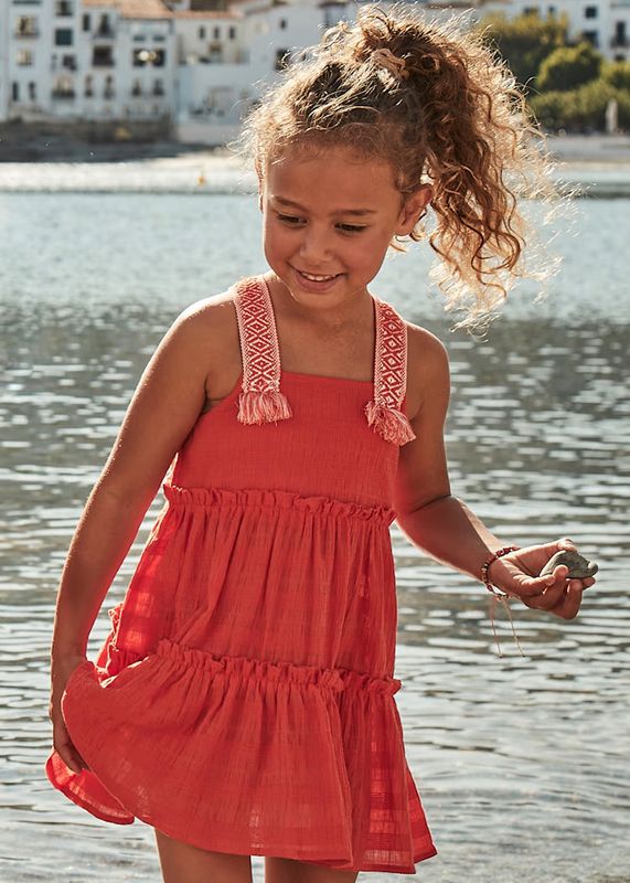 Mayoral detailed strap dress