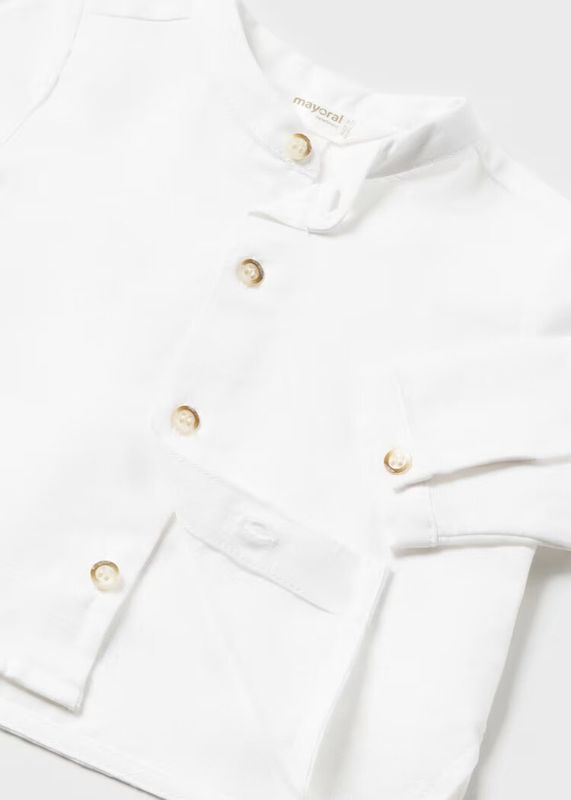 Mayoral linen shirt and shorts set