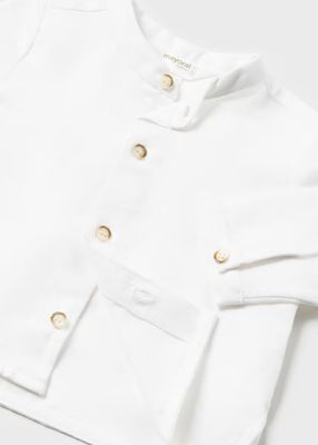 Mayoral linen shirt and shorts set