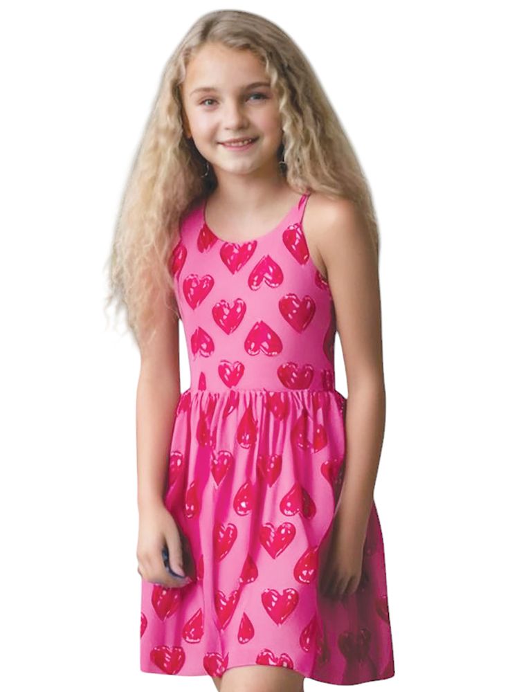 SRFN heart print dress
