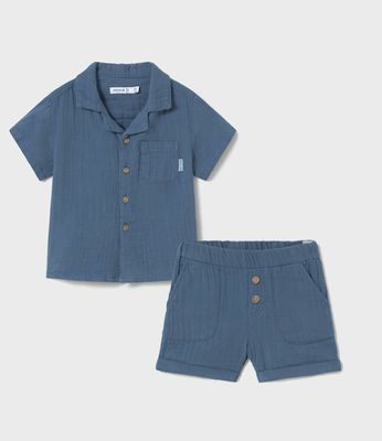 Mayoral shirt and bermuda shorts