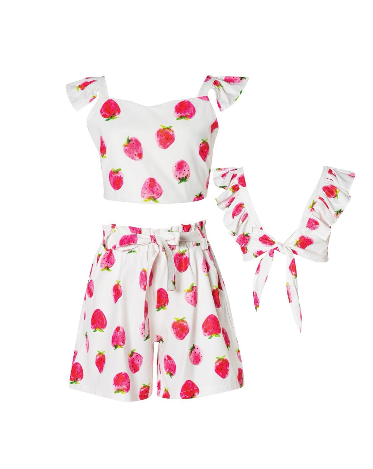 SRFN shorts and top set with back tie