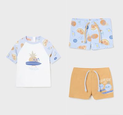 Mayoral Set of 2 Swim Shorts And Swim Shirt UPF 40