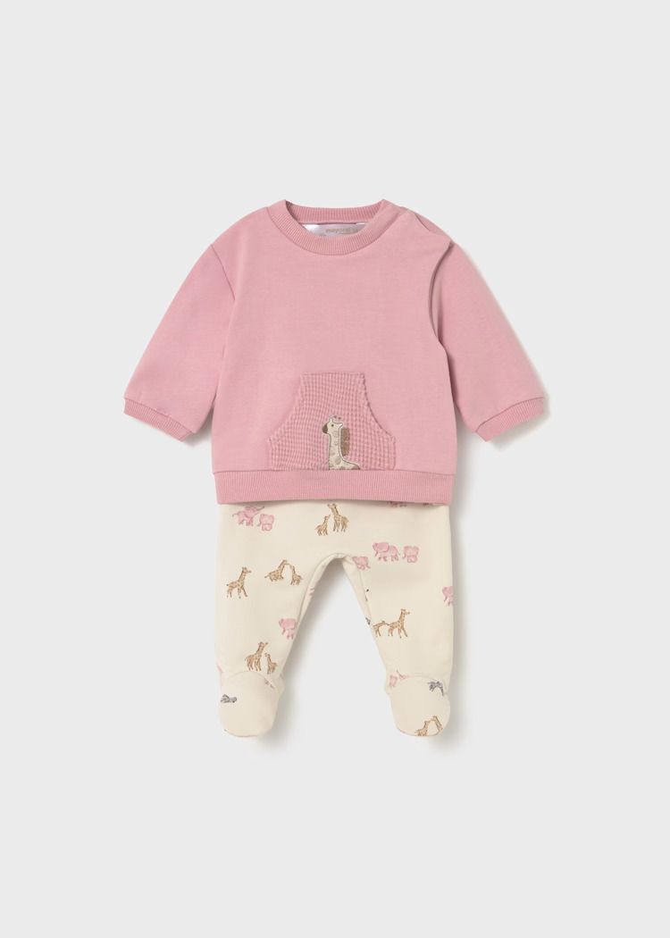 Mayoral jumper and footed leggings set