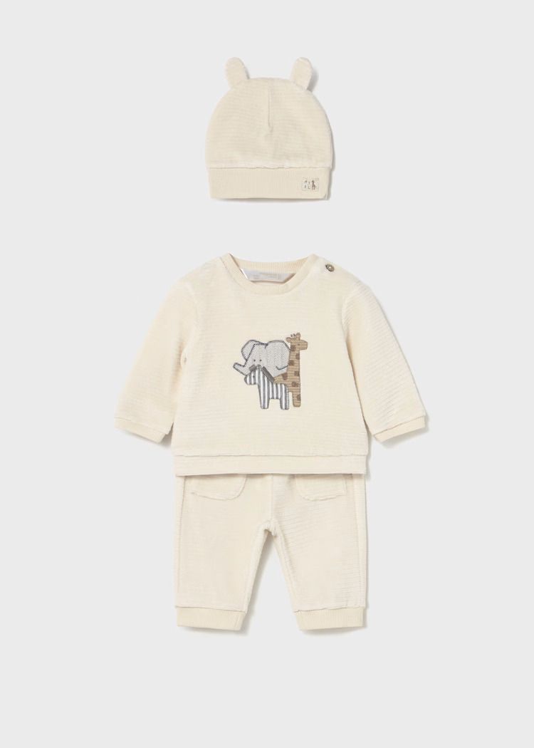 Mayoral 3 pieces corduroy knitted tracksuit