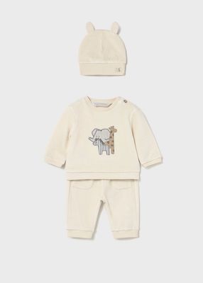 Mayoral 3 pieces corduroy knitted tracksuit