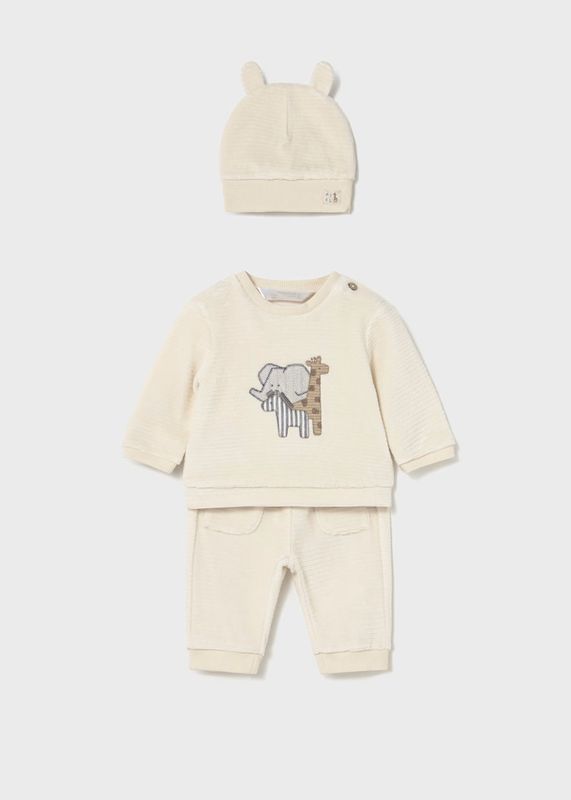 Mayoral 3 pieces corduroy knitted tracksuit