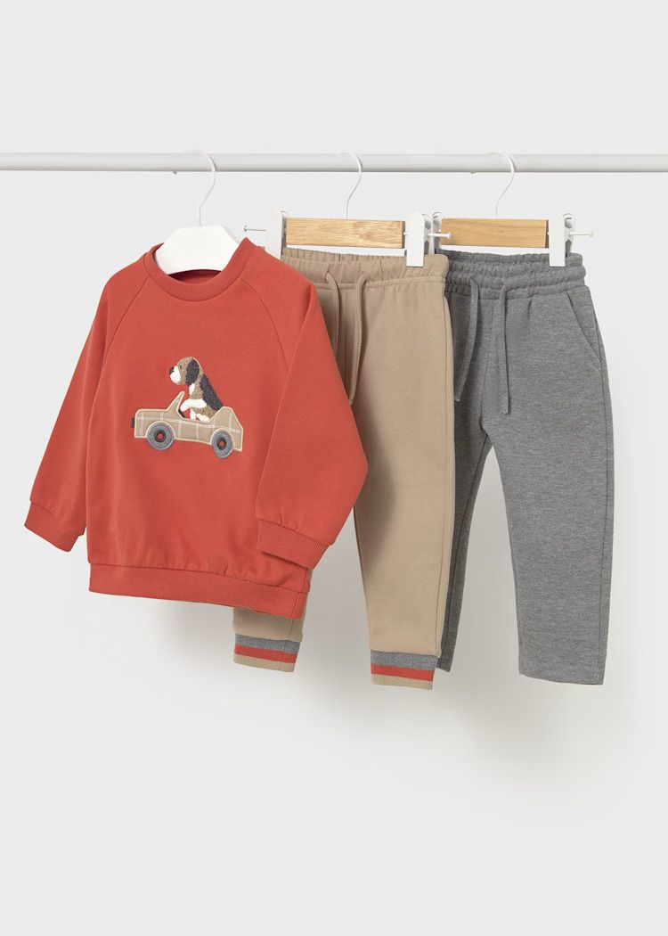 Mayoral 2 trousers with sweatshirt set
