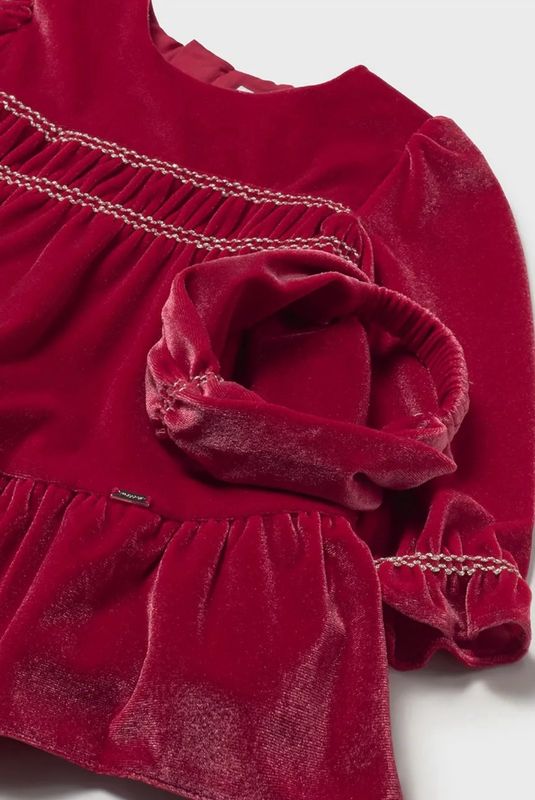 Mayoral velvet dress with headband