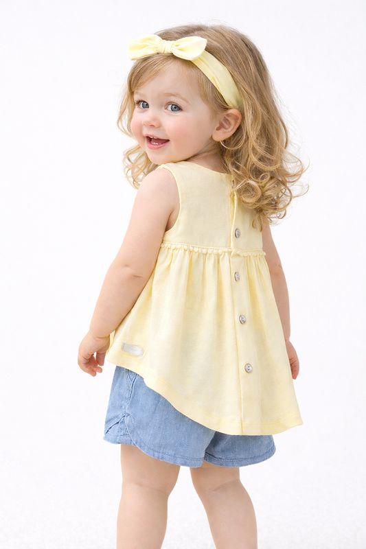 T-shirt Bleached Yellow