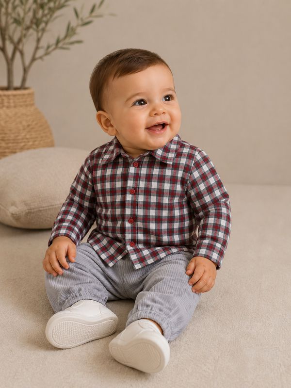 Set Shirt And Courduroy Pants