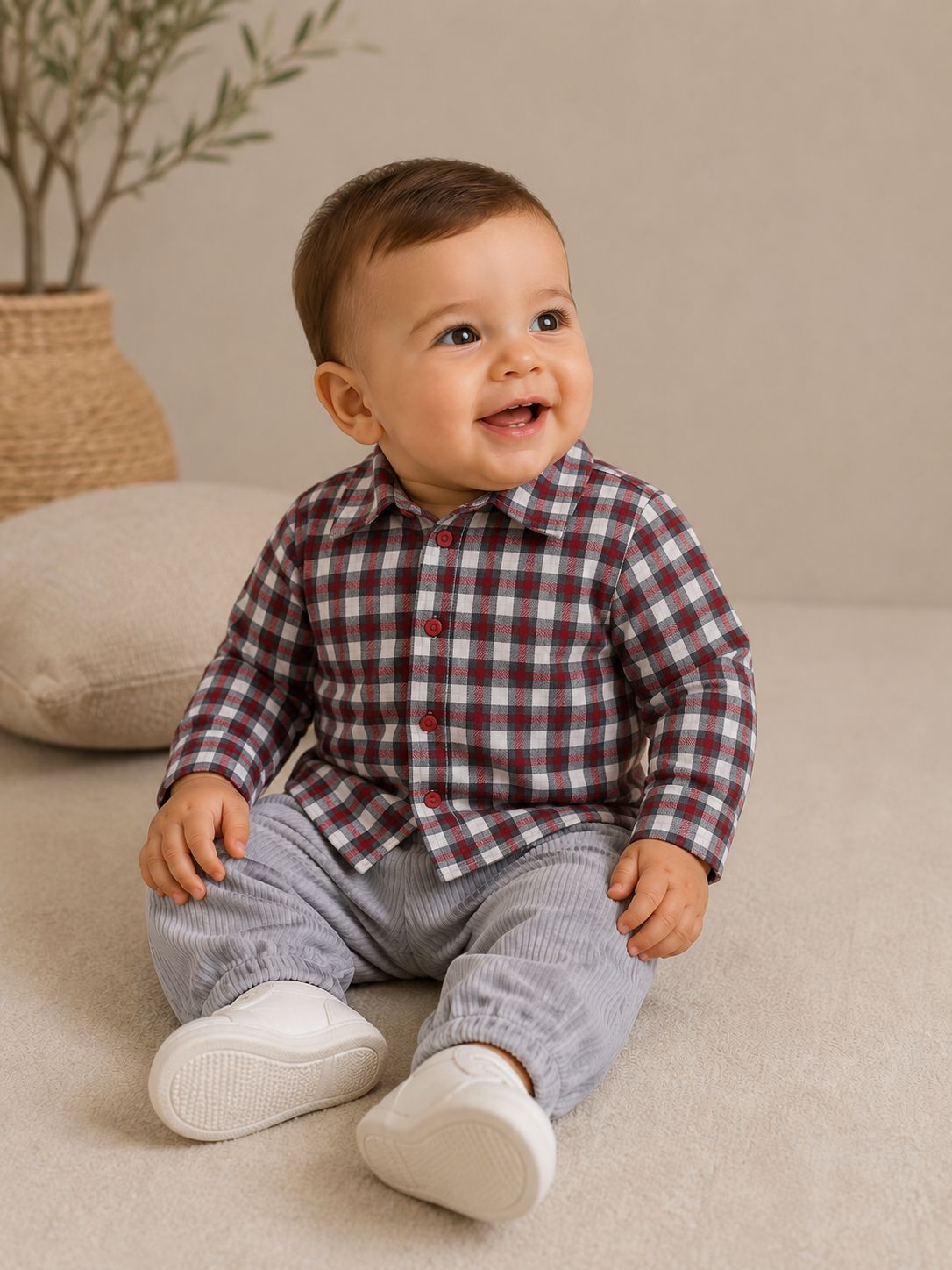 Set Shirt And Courduroy Pants