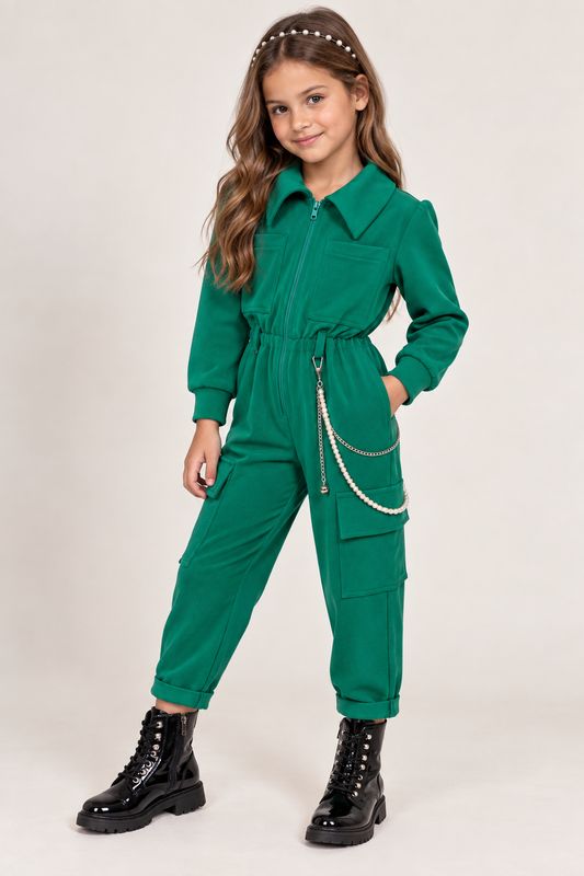 Chief jumpsuit with belt