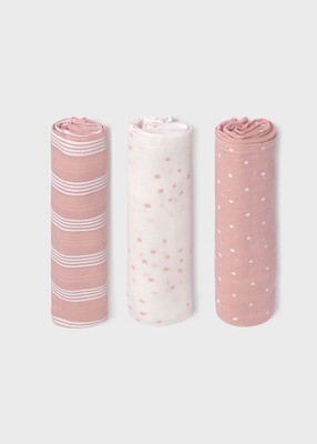 Mayoral small muslins - set of 3 Mayoral small muslins - set of 3