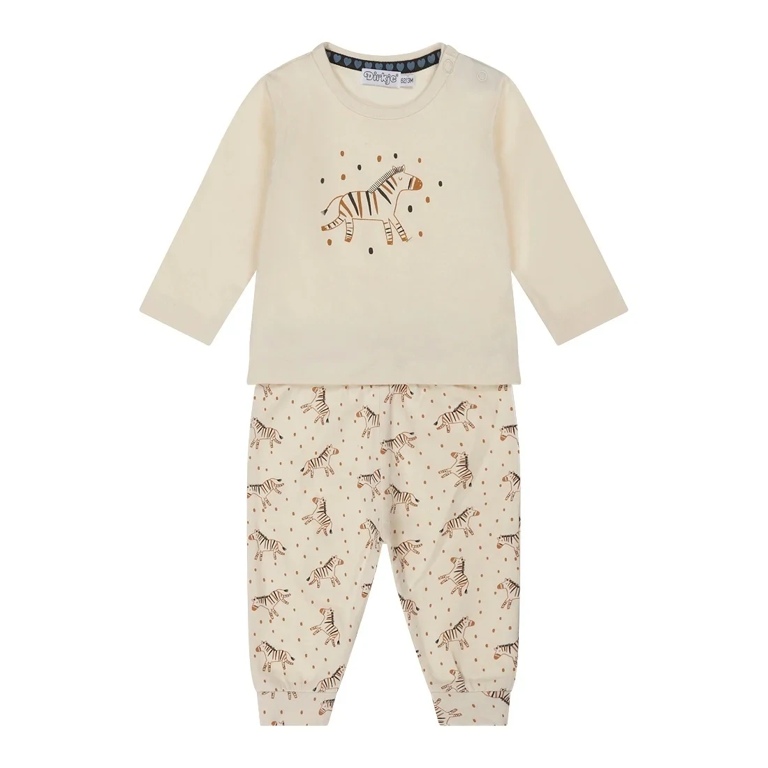 Baby Set Longsleeve And Trousers Zebra