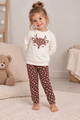 Pyjamas Set Off White Velour Warm nights Pyjamas Set Off White Velour Warm nights
