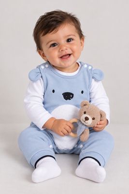 Dungarees With Top Set