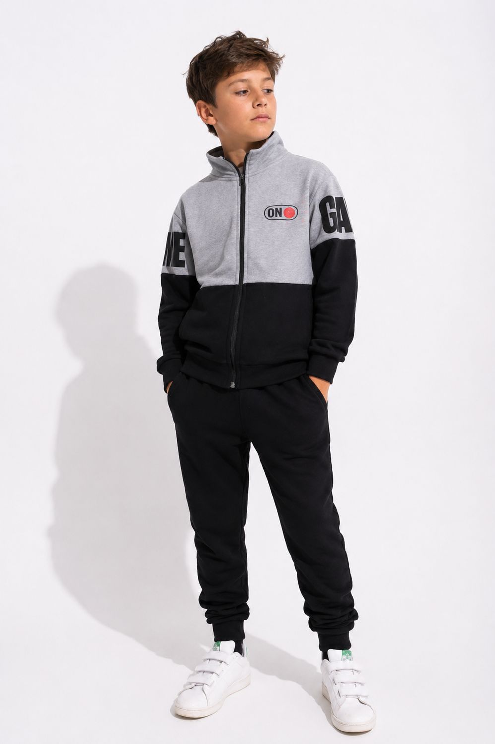 Tracksuit game on set